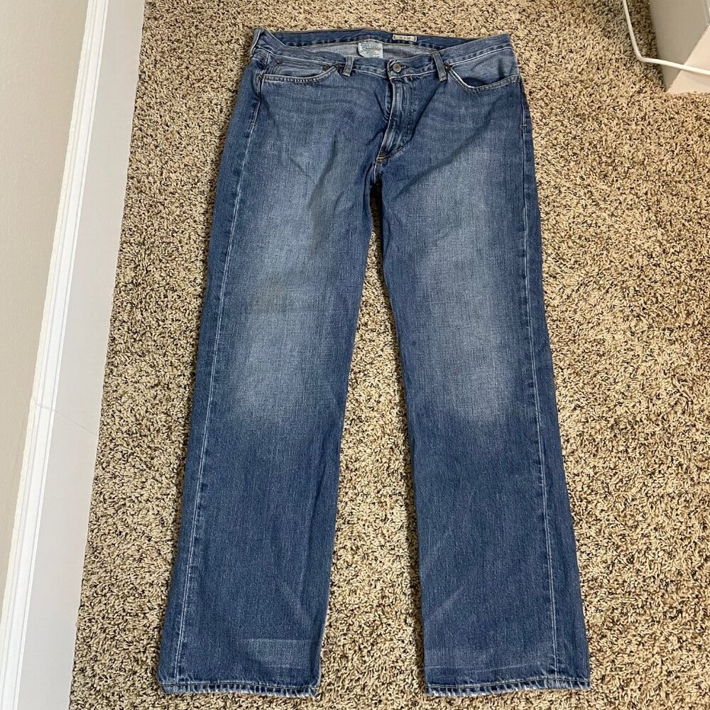 Polo Ralph Lauren 15941 Jeans Men 36x32 Blue Classic Fit Straight Leg Med. Wash